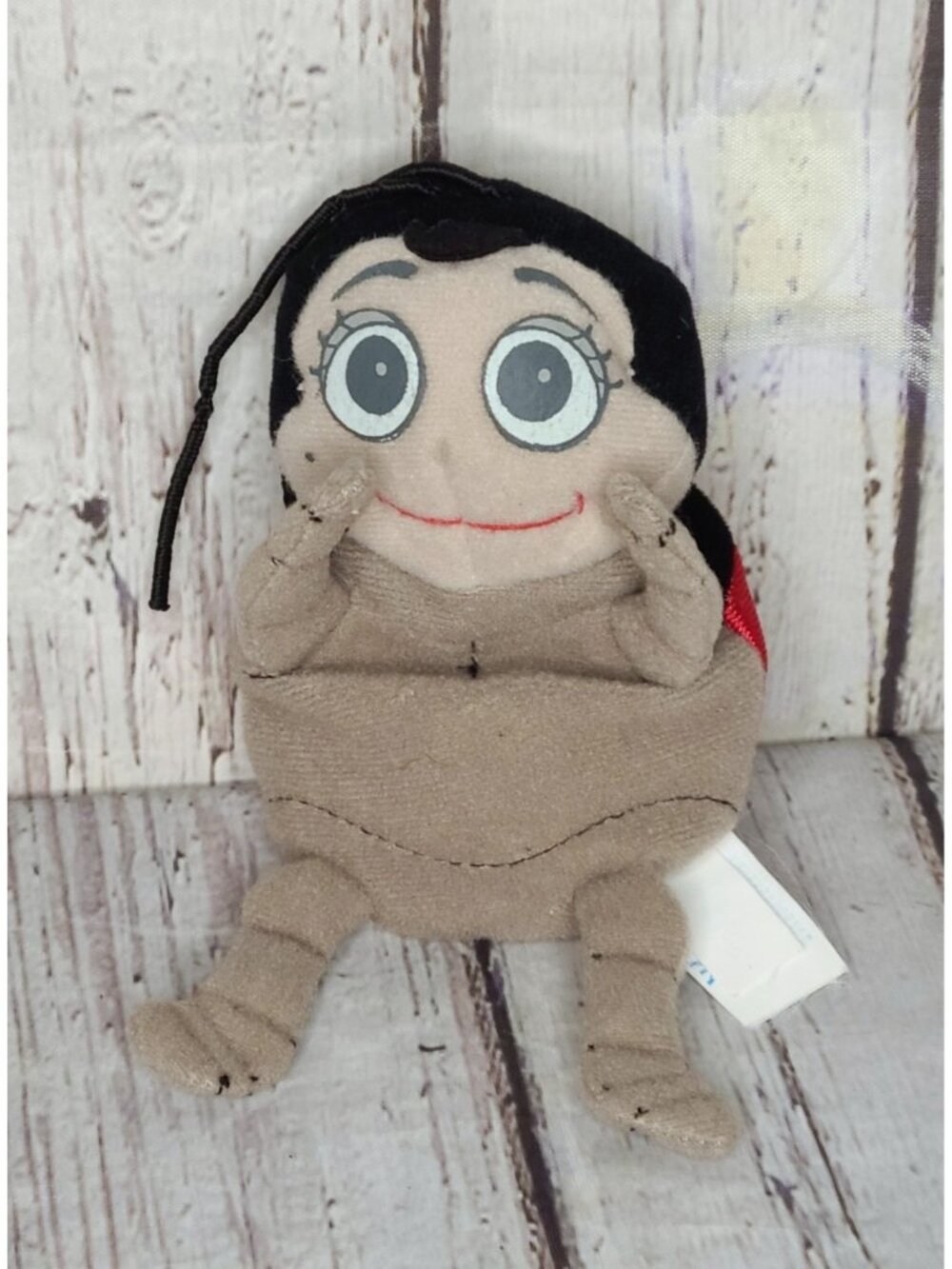 6" Vintage Applause Disney Bug's Life Francis Ladybug Beanbag Plush Small